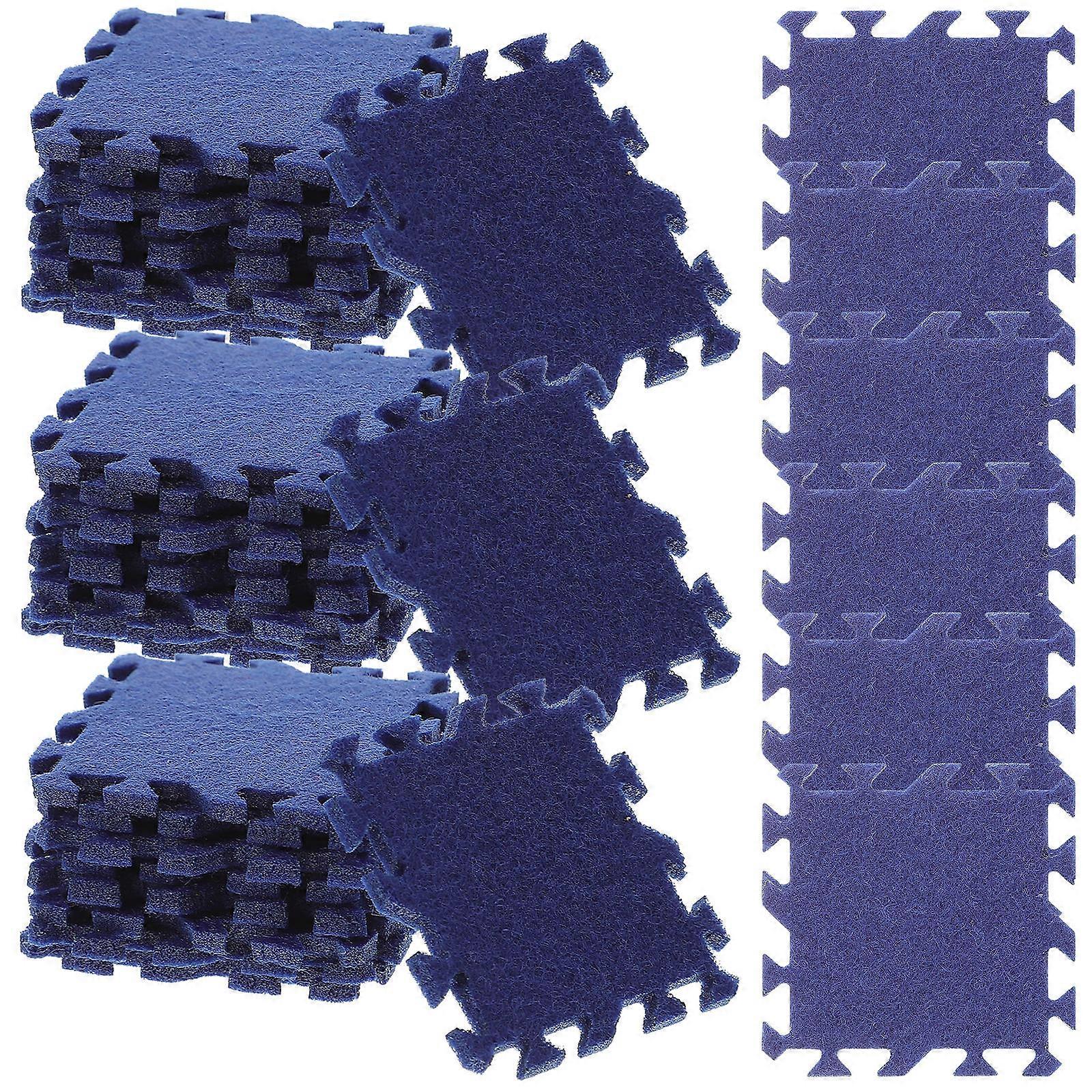 Small House Puzzle Mats 108 Pcs House Decoration For Hobbyists Miniature Modeling 3.5x3.5cm Blue