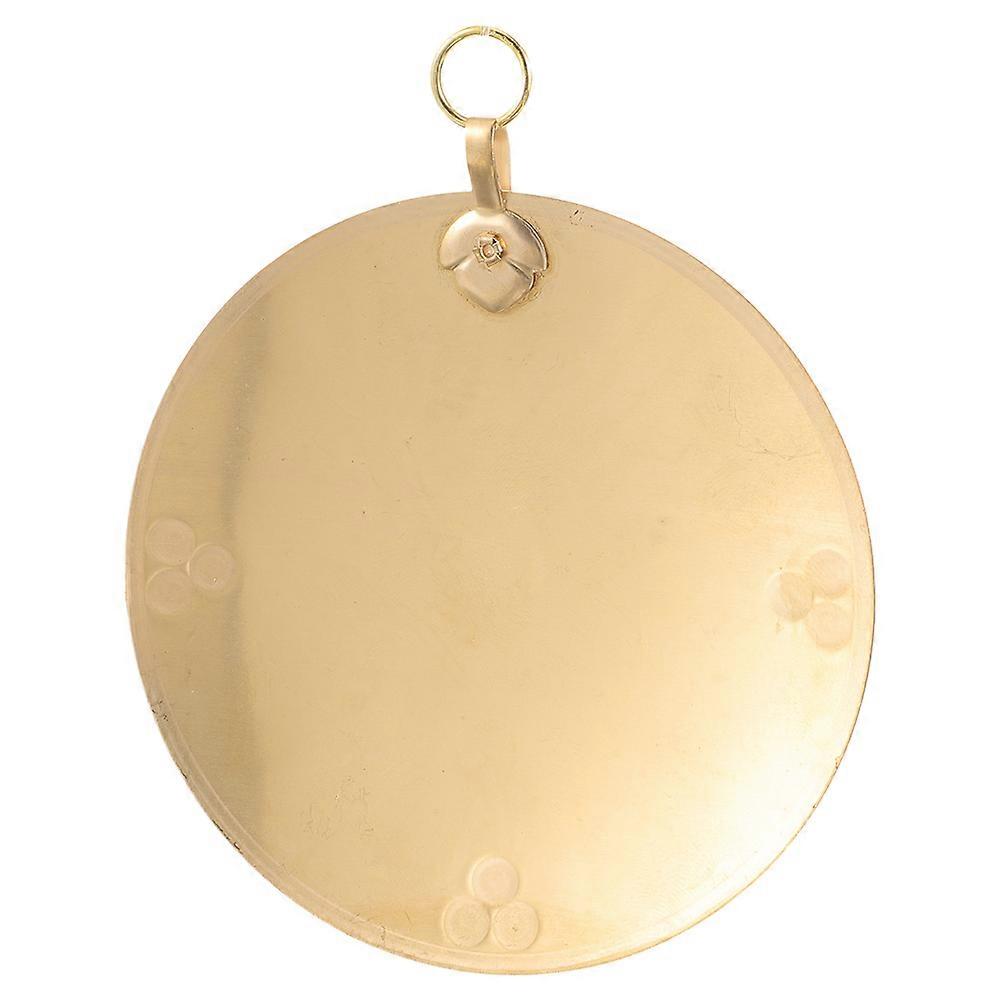Circular Vintage Brass Mirror 3Pcs For Symbolic Feng Shui Home Decor Decorative Use In Eye-Catching Golden Style