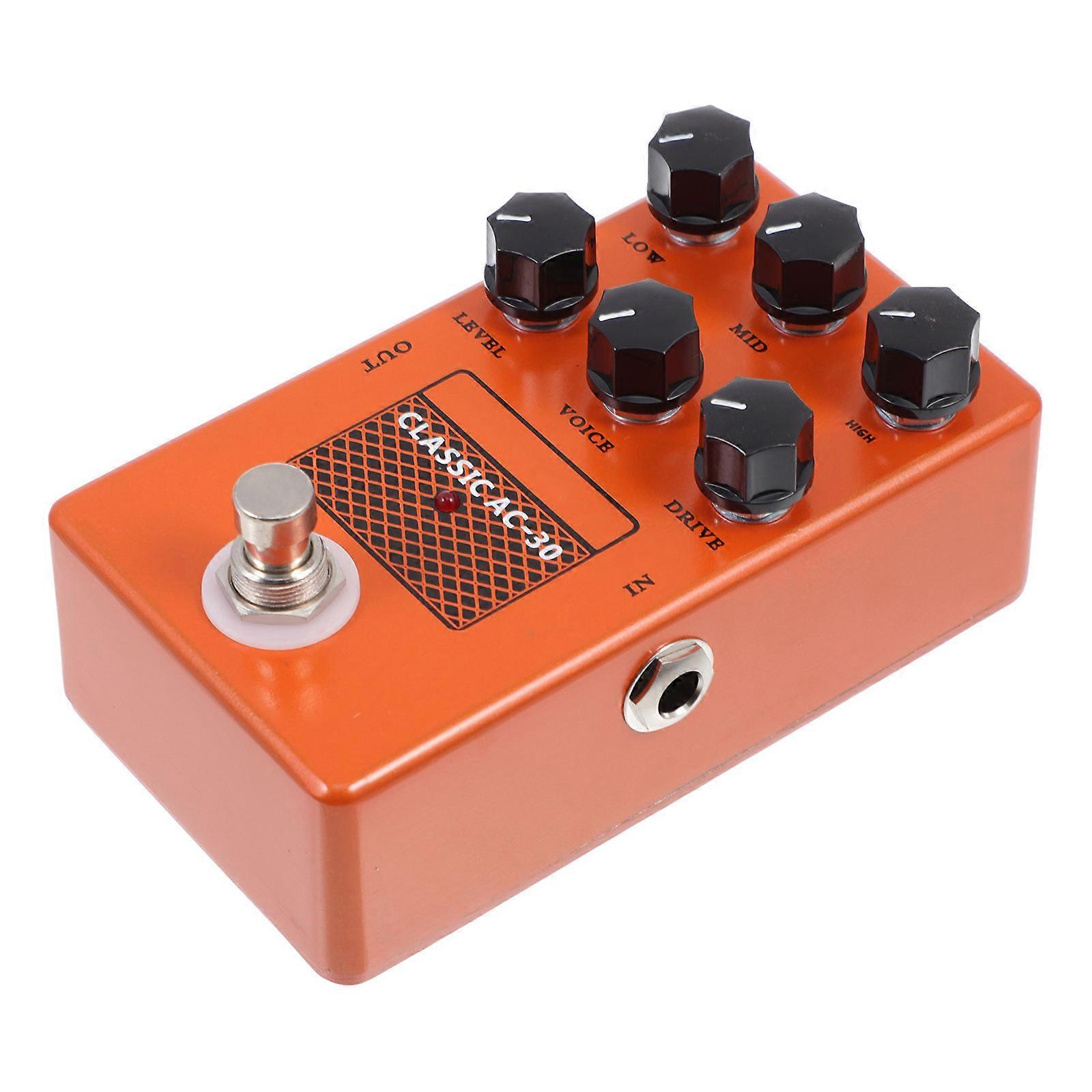 Guitar Effector Box Simulation Effector for Guitar Use 1Pcs Metal Orange
