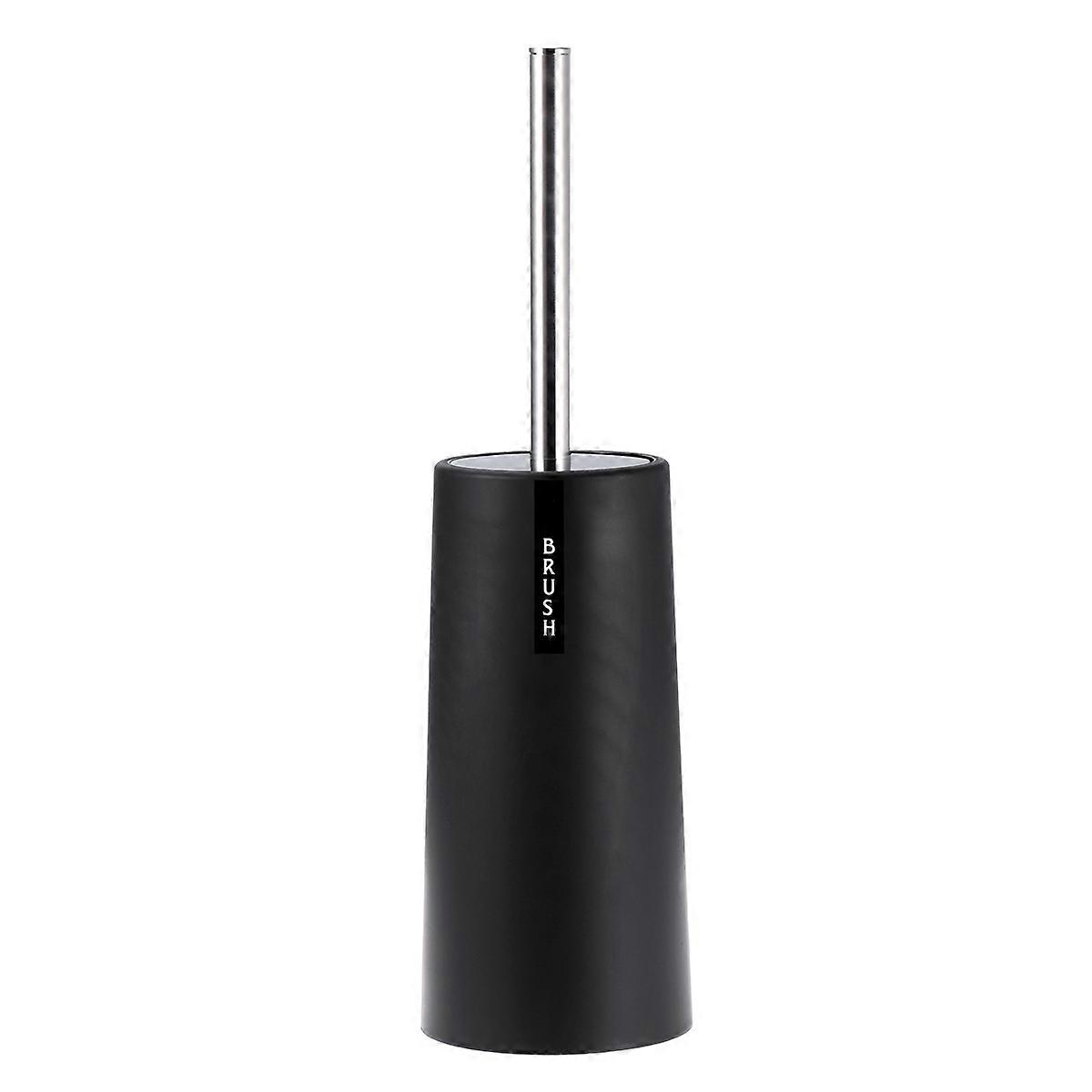 Brush and Holder Toilet Brush Set for Cleaning Use 3Pcs in Black Color