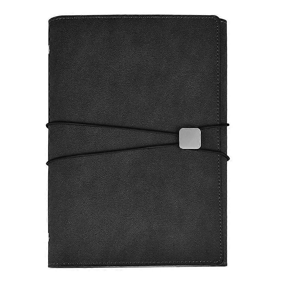 3-Fold Notepad Creative Diary for Writing 2Pcs PU A5 Grey Notebook