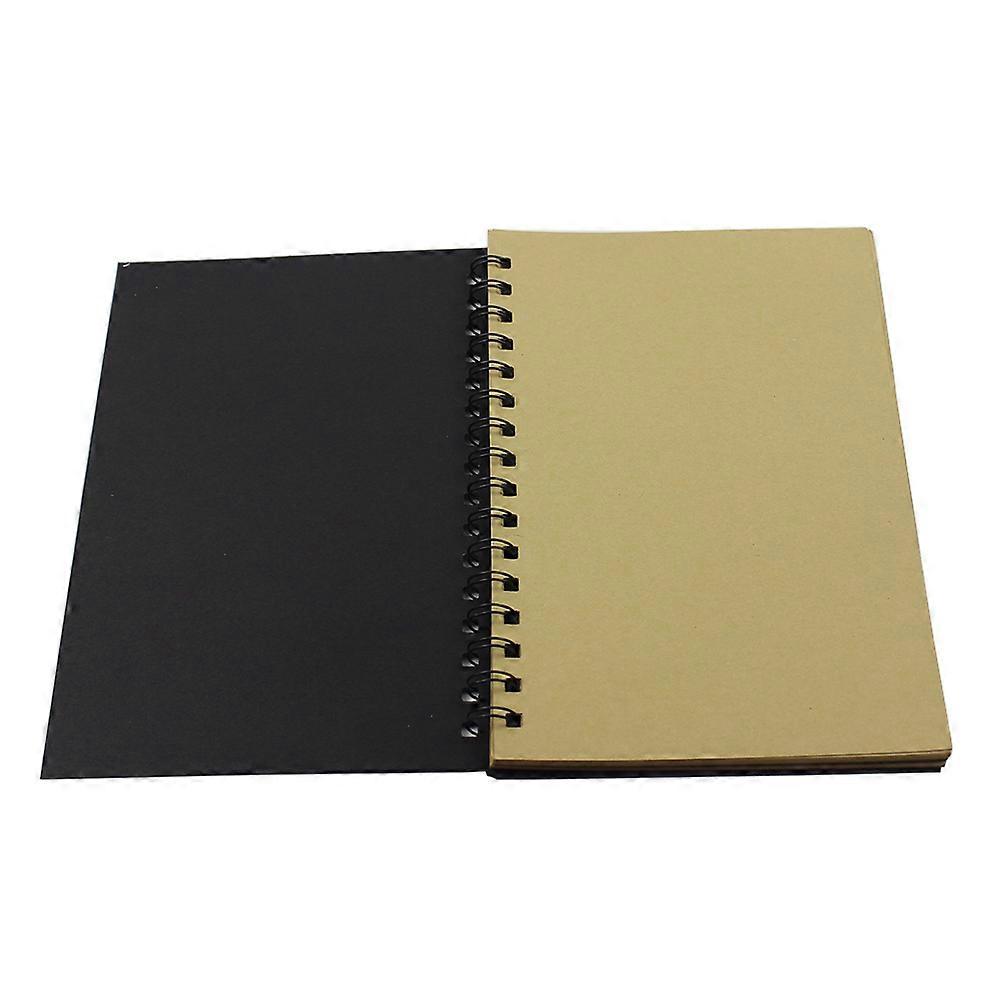 Diary Notebook Vintage Spiral Kraft Paper for Writing Note Use 2Pcs