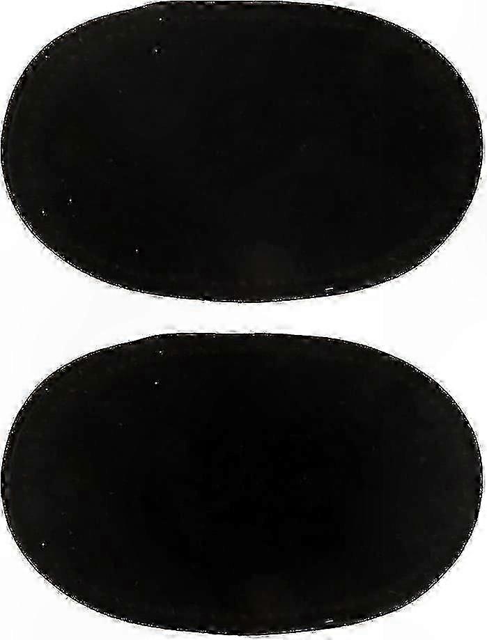 Oval Suede Fabric Patches for Elbow and Knee Reinforcement, 2-Pack Pre-Cut Sew-On Repair Pieces (14x9cm)