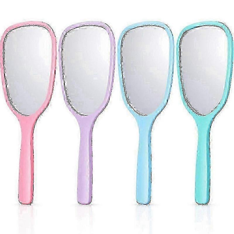 4 stück Handheld Hand Spiegel Make-Up Hand Spiegel Mit Griff Reise Make-Up Spiegel