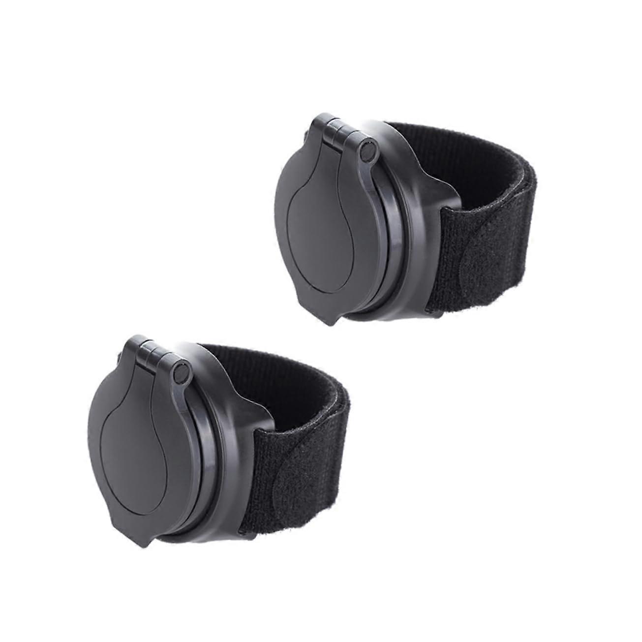 Bike Rear View Mirror TwoPack Adjustable Wristband for Cycling Safety