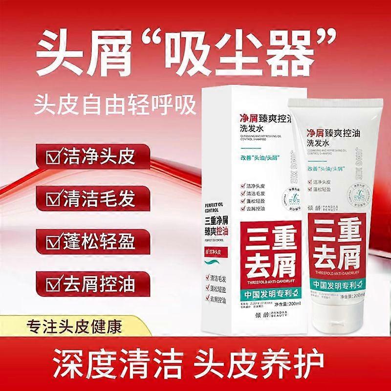 Qingling Triple Anti-Dandruff Refreshing Shampoo Deep Cleansing Fluffy Soft