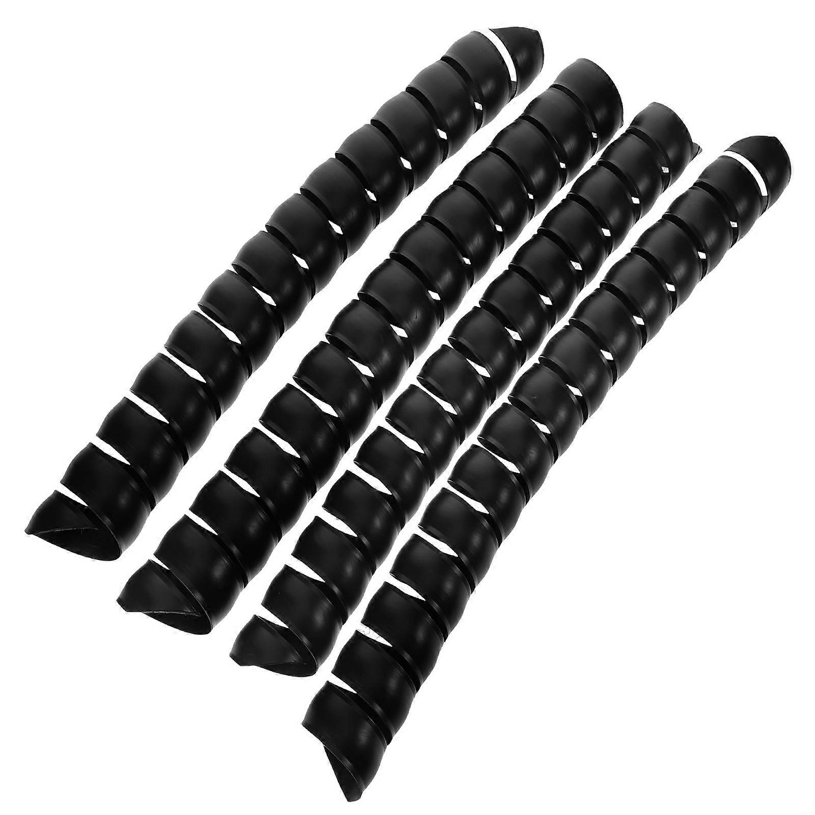 Black Plastic Tree Trunk Protector for Tree Guard 6Pcs Durable Material