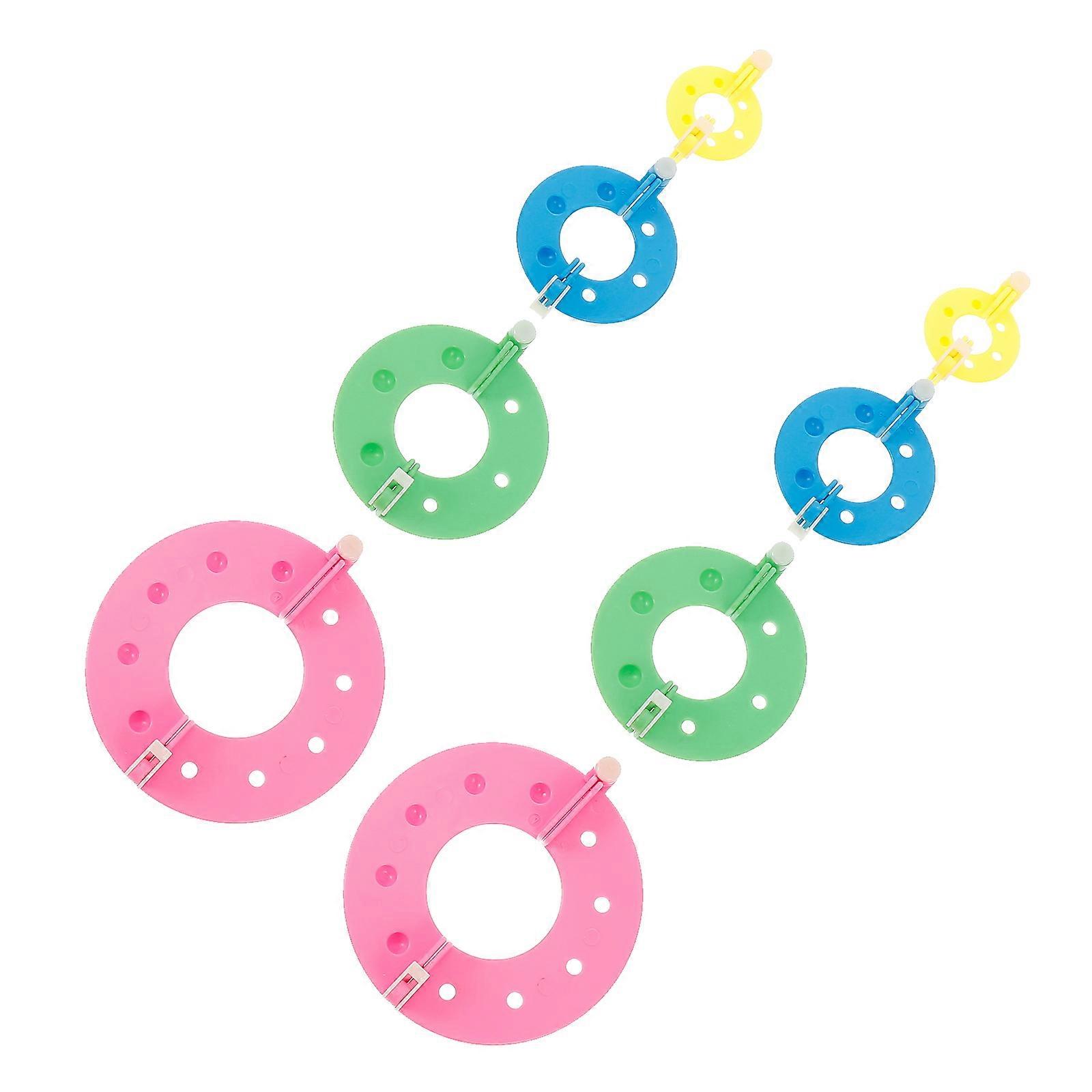 4 Sizes Pompom Maker Tool Kit 32Pcs Assorted Color For Adults And Children In DIY Needle Craft Projects 3.5Cm 5.5Cm 7Cm 9Cm
