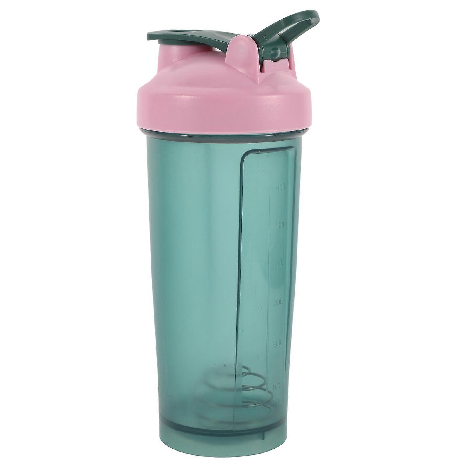 Protein Shake Blender Protein Shaker Cup Pre-Workout Beverages Green Pp with Wire Whisk Mechanism for Smoothies 1Pack