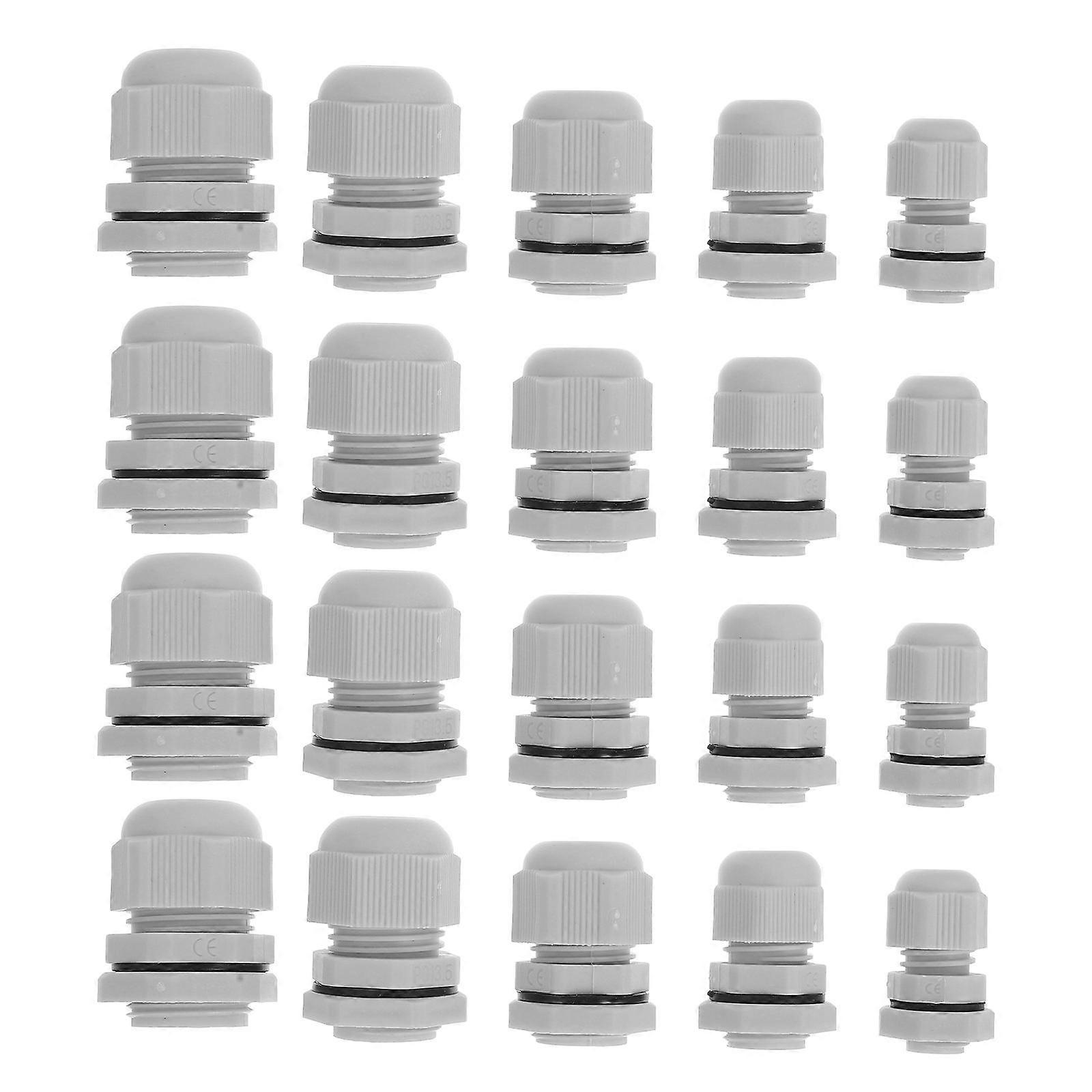 Durable Waterproof Cable Gland Connector for Electrical Connections 100Pcs