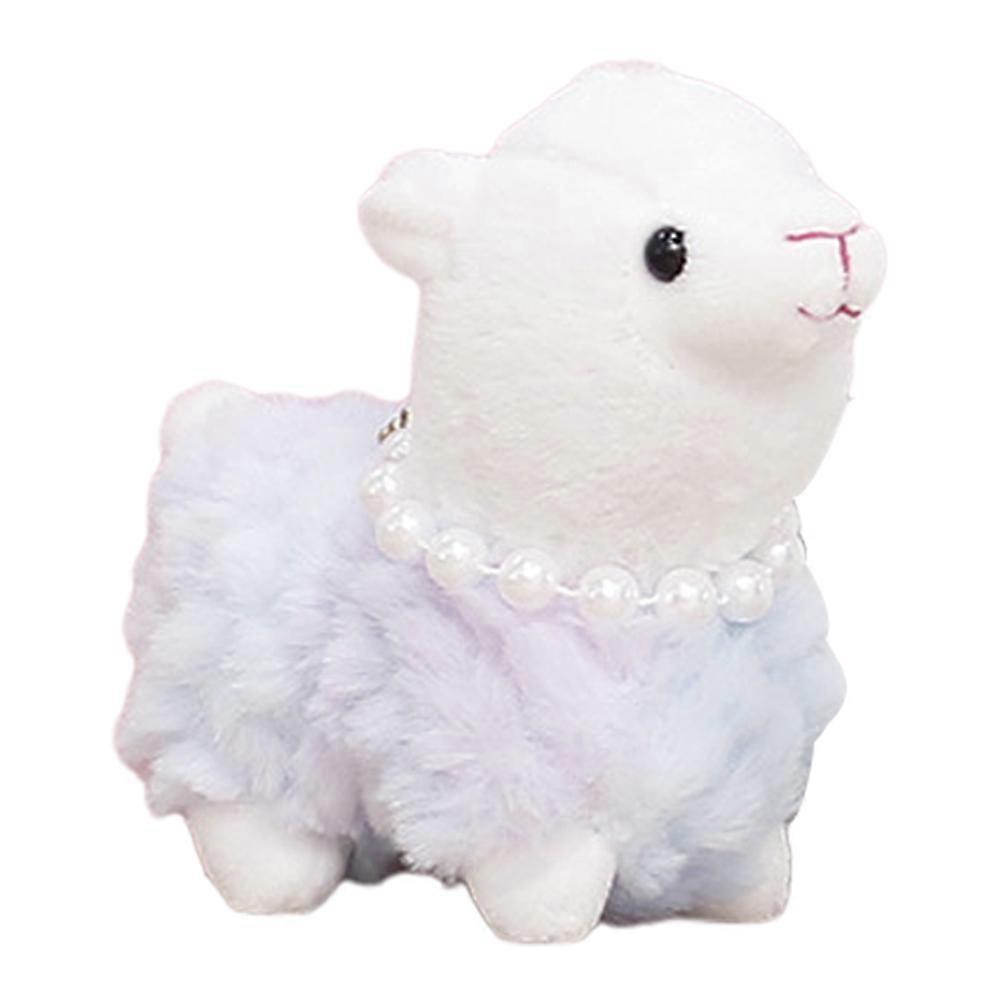 Alpaca Keychain Charm Plush Alpaca Pendant for Decoration 5Pcs Set