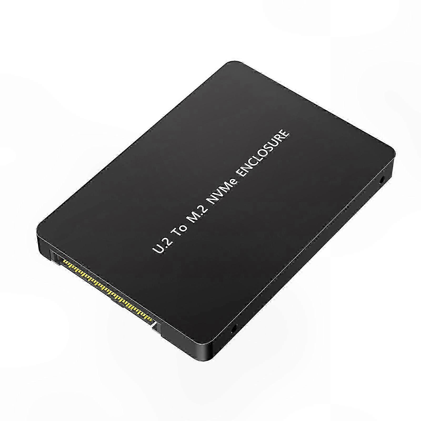 NVMe Adapter Enclosure Case for U.2 SFF 8639 Interface, Tool-Free Installation, Enhanced Cooling Design for Computer Expansion Board Access and Perfor