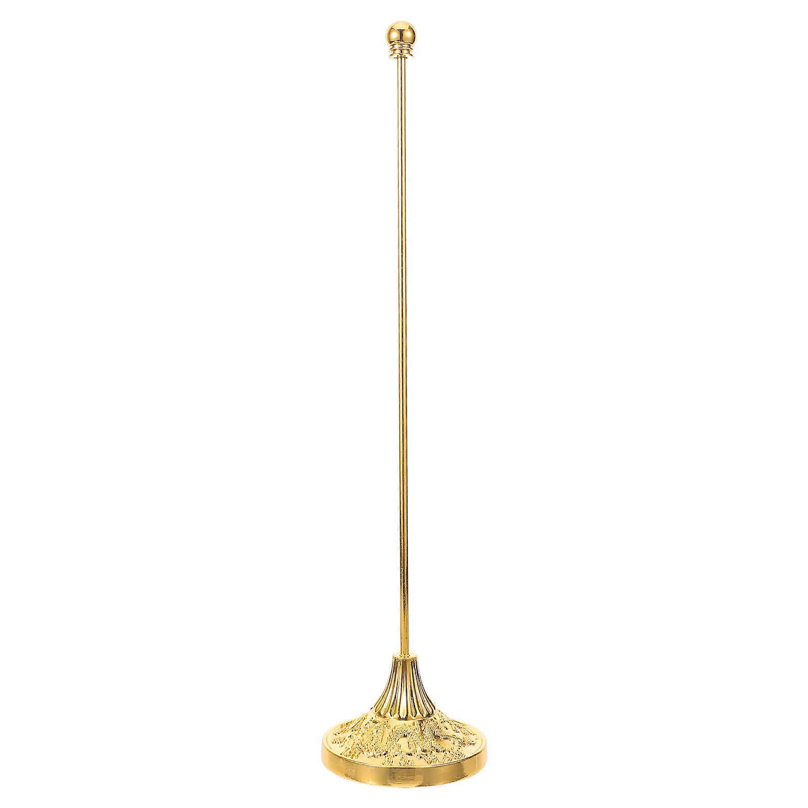 3Pcs Metal Flagpole Desk Holder in Golden for Office Flag Display