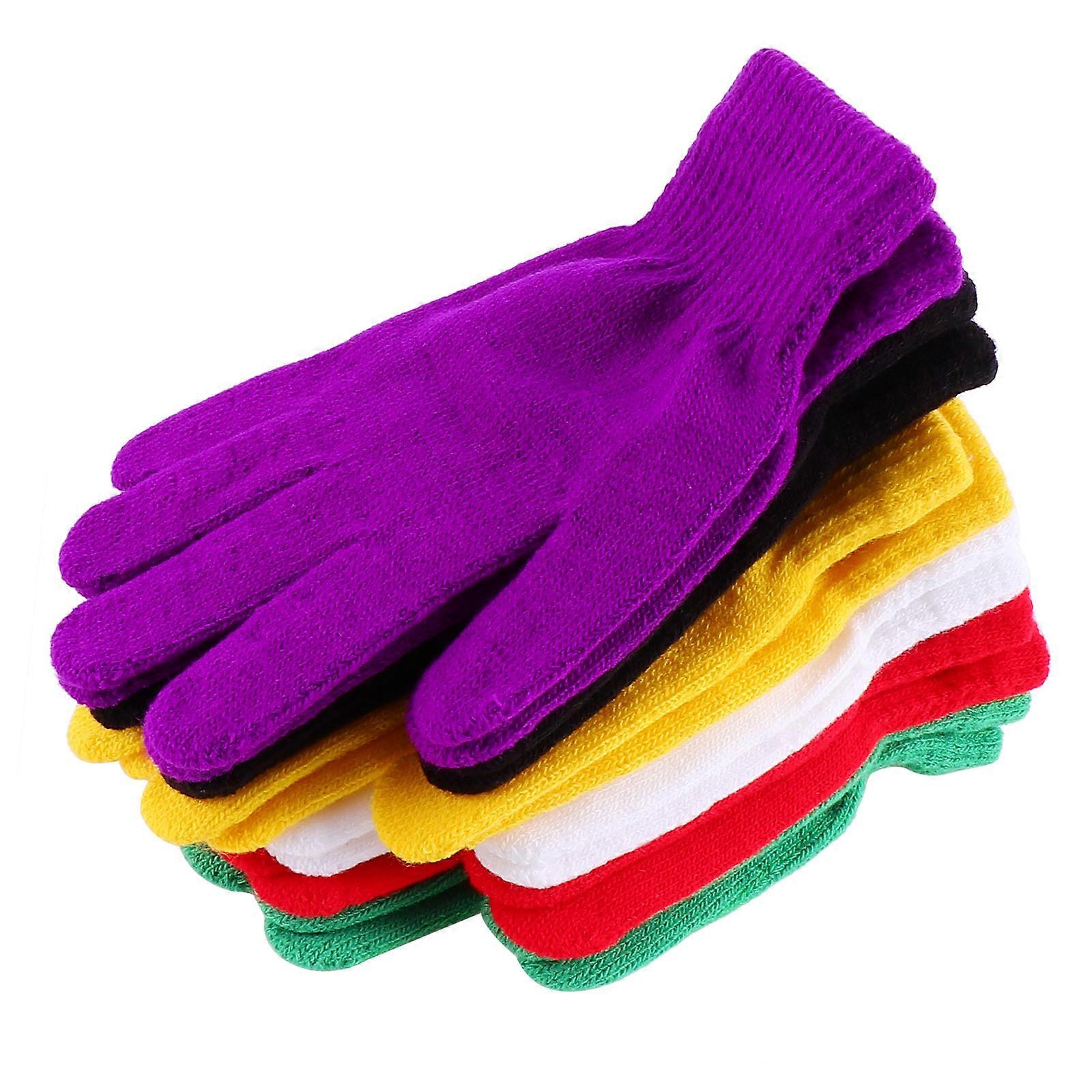 Knitted Gloves Cashmere Gloves for Winter Use 12Pairs Assorted Color