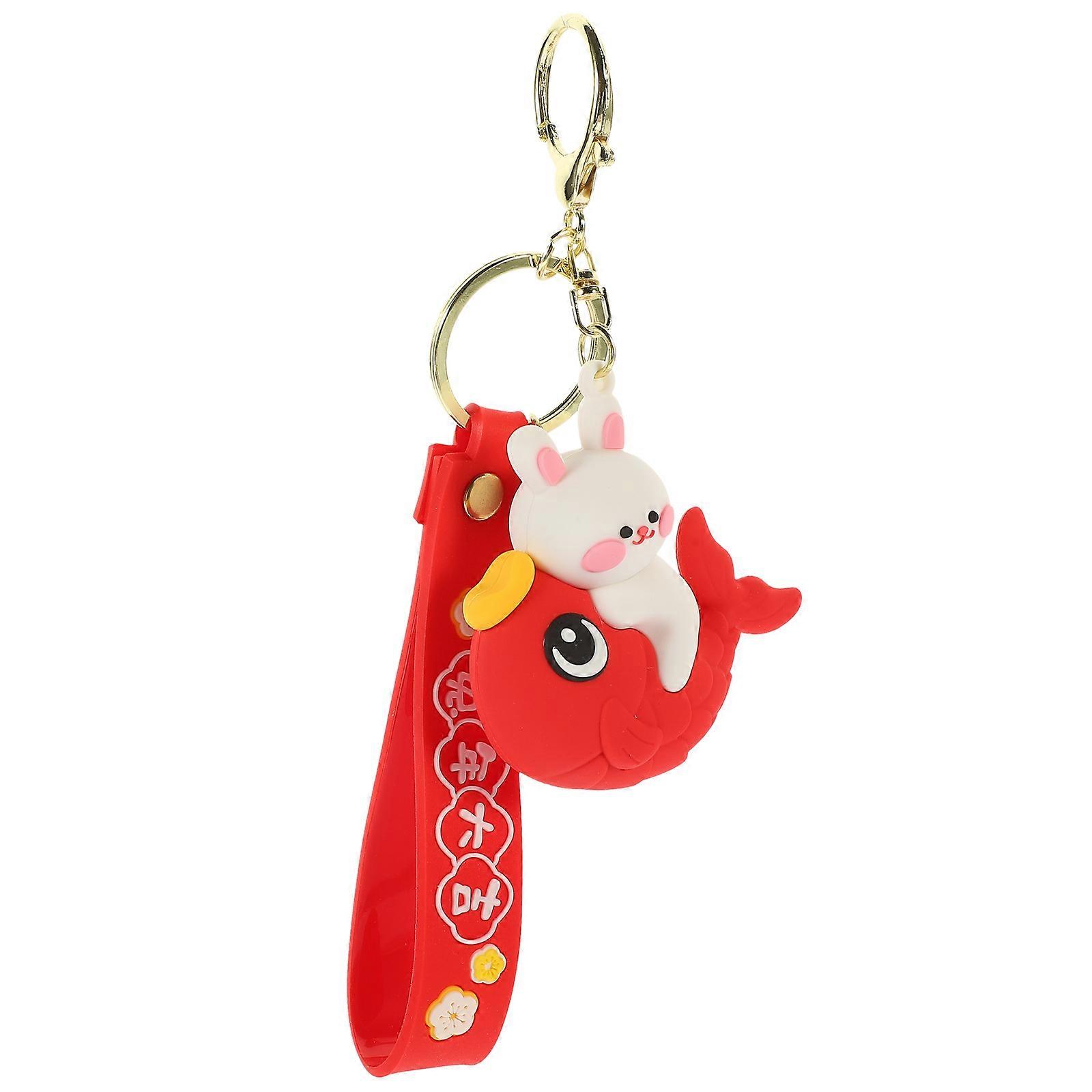 Cute Keychains Cartoon Rabbit Keychain for Daily Use 2Pcs Set