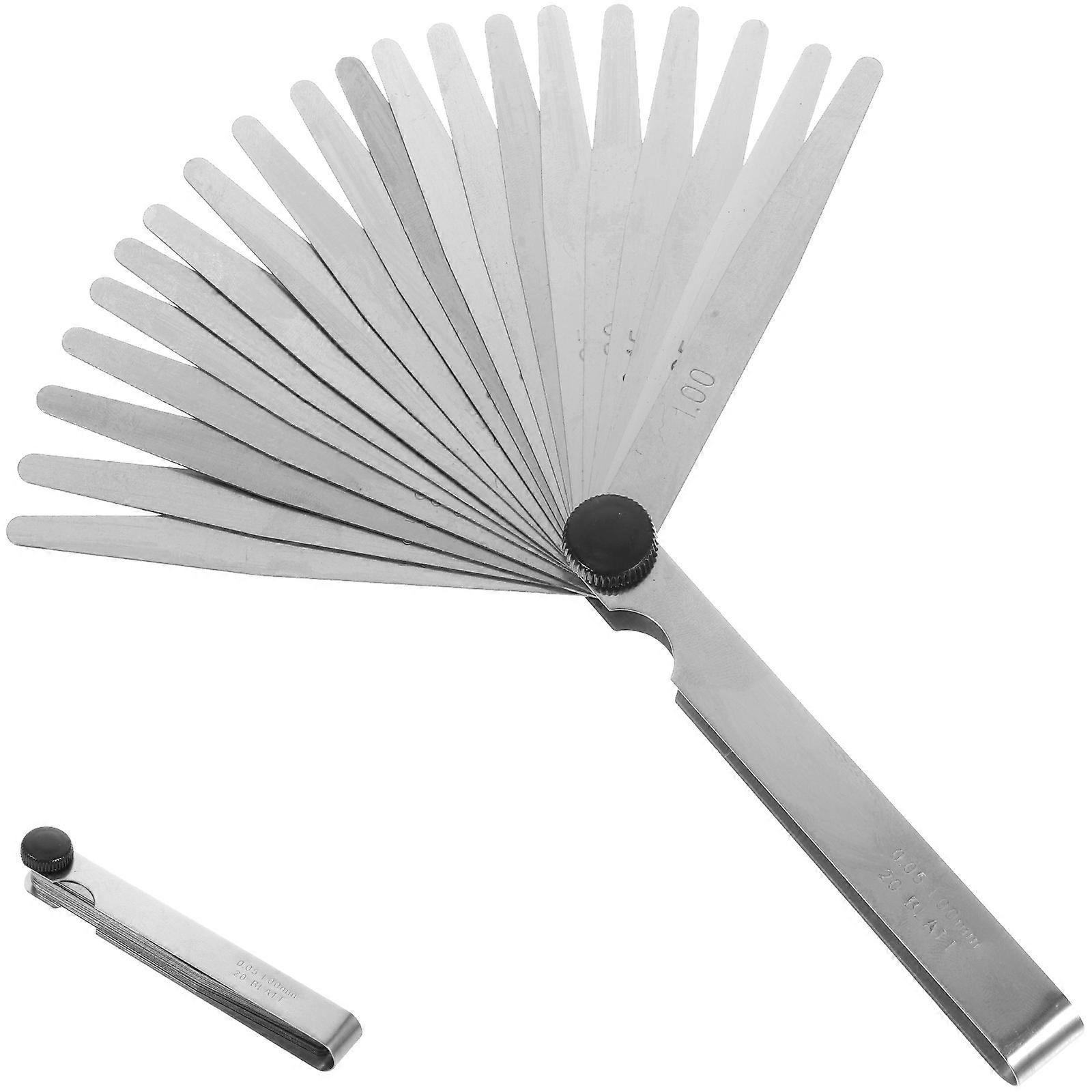 Steel Feeler Gauge for Gap Measuring Tool with Dual Marking 2Pcs Set