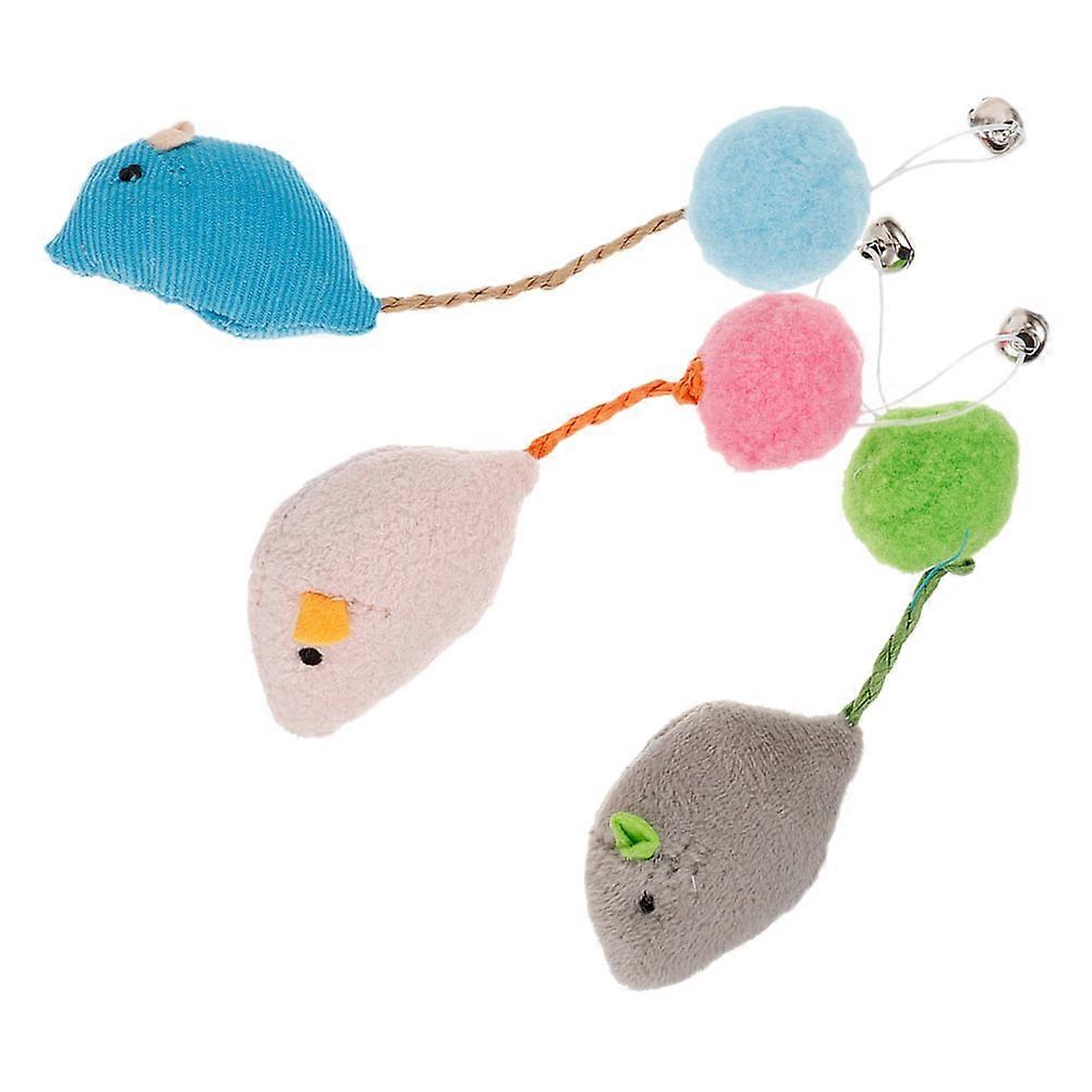 Chew Toy Cat Plush Mouse Interactive Toy for Indoor Cats 9Pcs Set