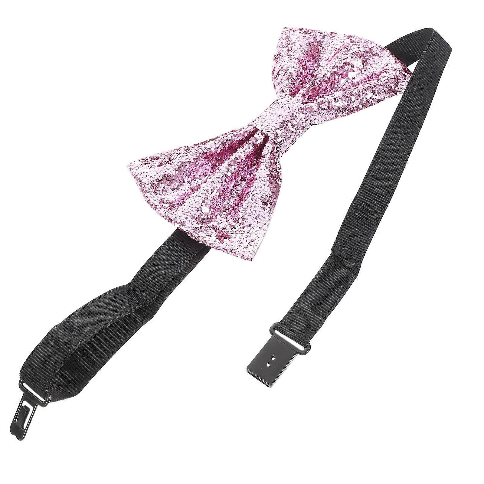 Glitter Bow Tie Adjustable Faux for Men 3Pcs Party and Wedding
