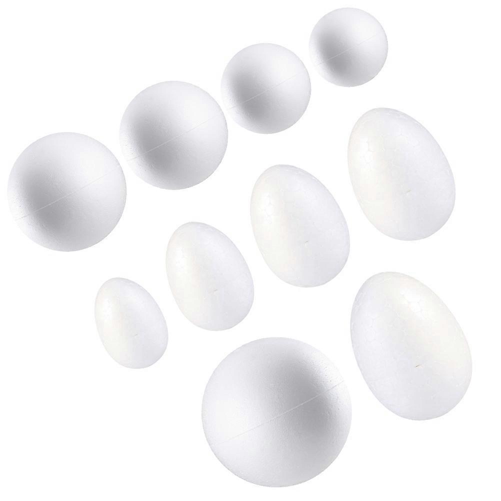 3Sets DIY Easter Eggs Hanging Decorations with Round Balls Ornaments