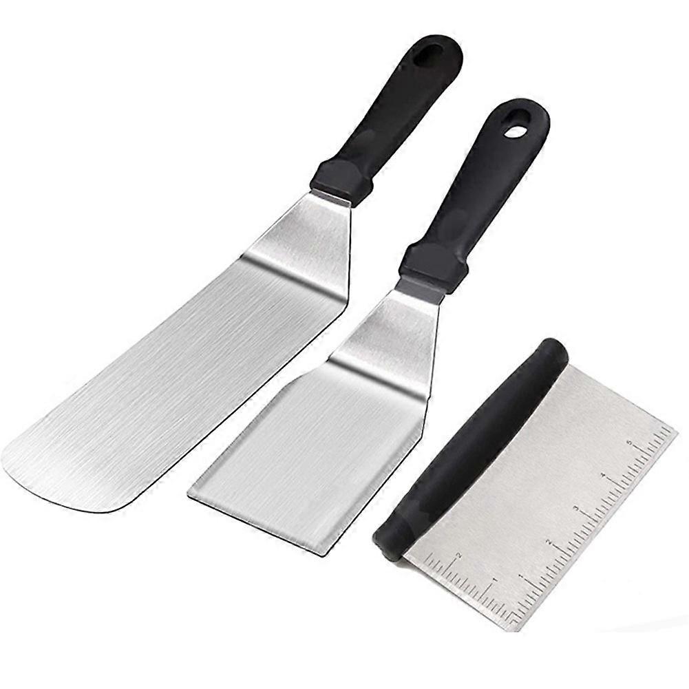 Premium Stainless Steel Spatula Set for Grilling - BBQ Tools with