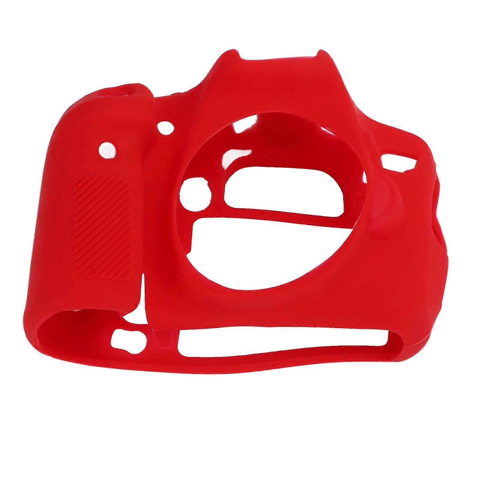 Silicone Protective Housing Camera Case Body Frame Shell Cover Skin for EOS 70D Digital CameraRed
