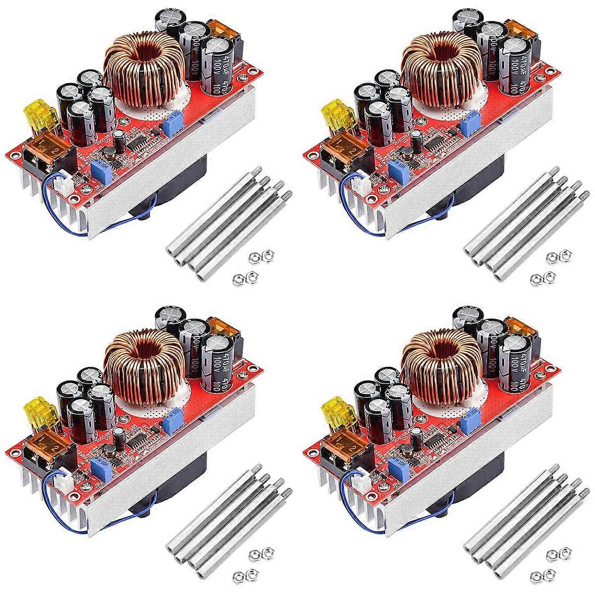 4X 1800W DC-DC Boost Converter 40A Adjustable Voltage 10-60V to 12-90V for High Power Applications