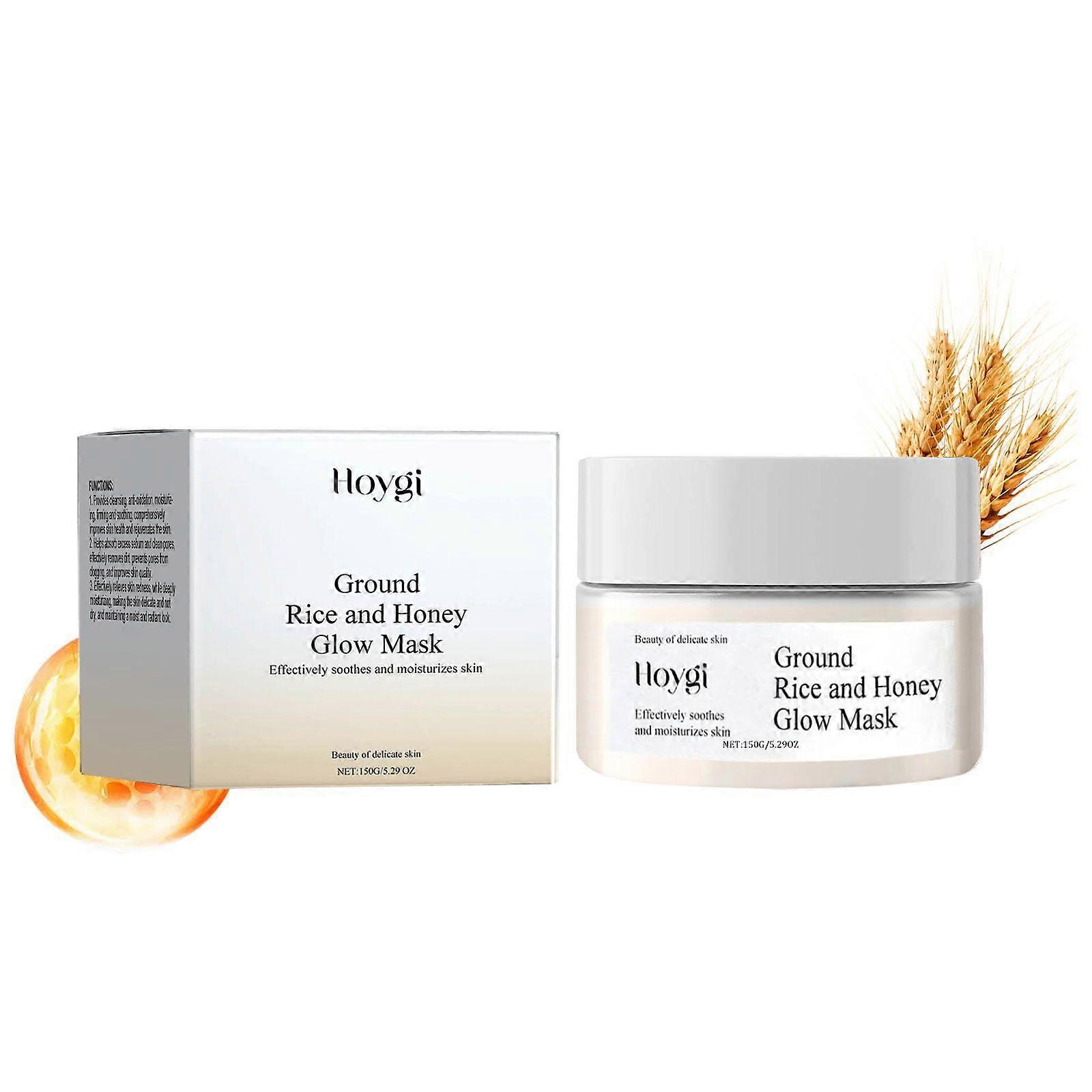 Honey Rice Moisturizing Mask Facial Cleansing Mud Mask Hydrating And Hydrating Soft Skin Mask