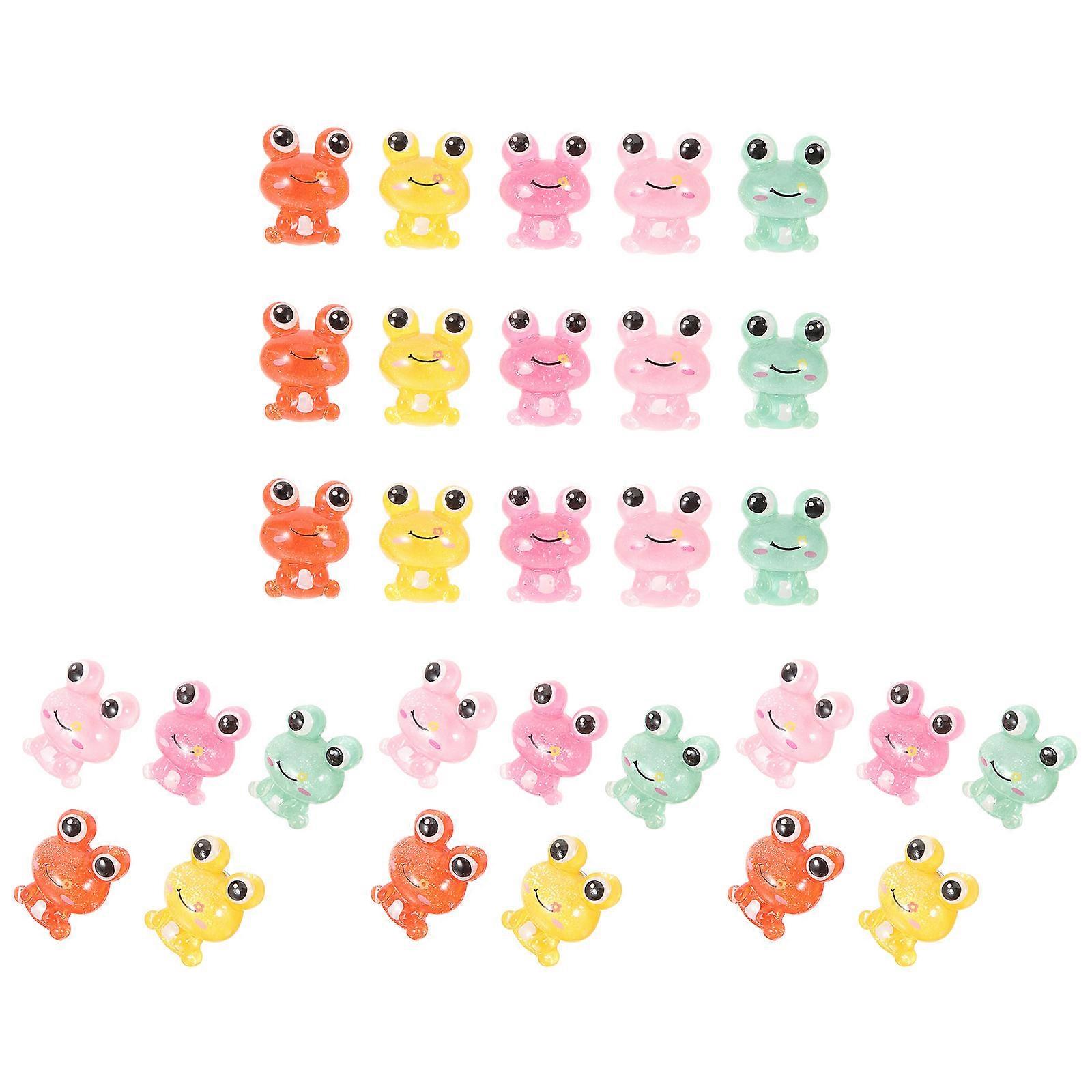 120Pcs Frog Shaped Resin Thumbtacks Push Pins for Home Use Assorted Colors