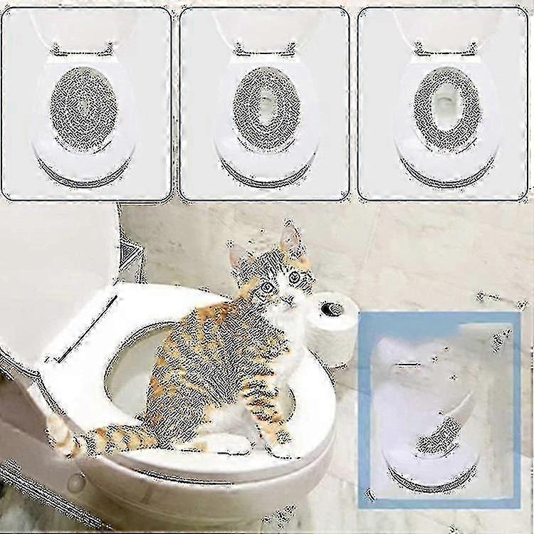 Cat Toilet Training Kit with Cleaning System