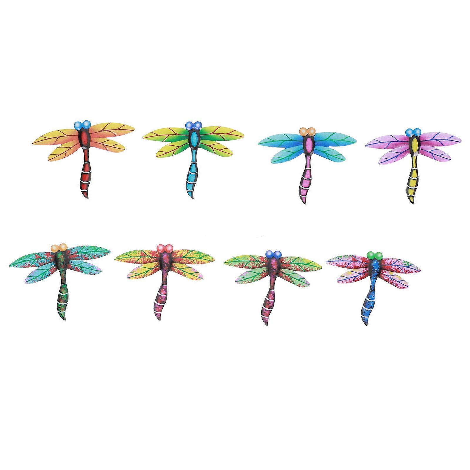 Dragonfly Wall Decoration Iron Dragonfly Wall Crafts for 16Pcs Multi-Purpose