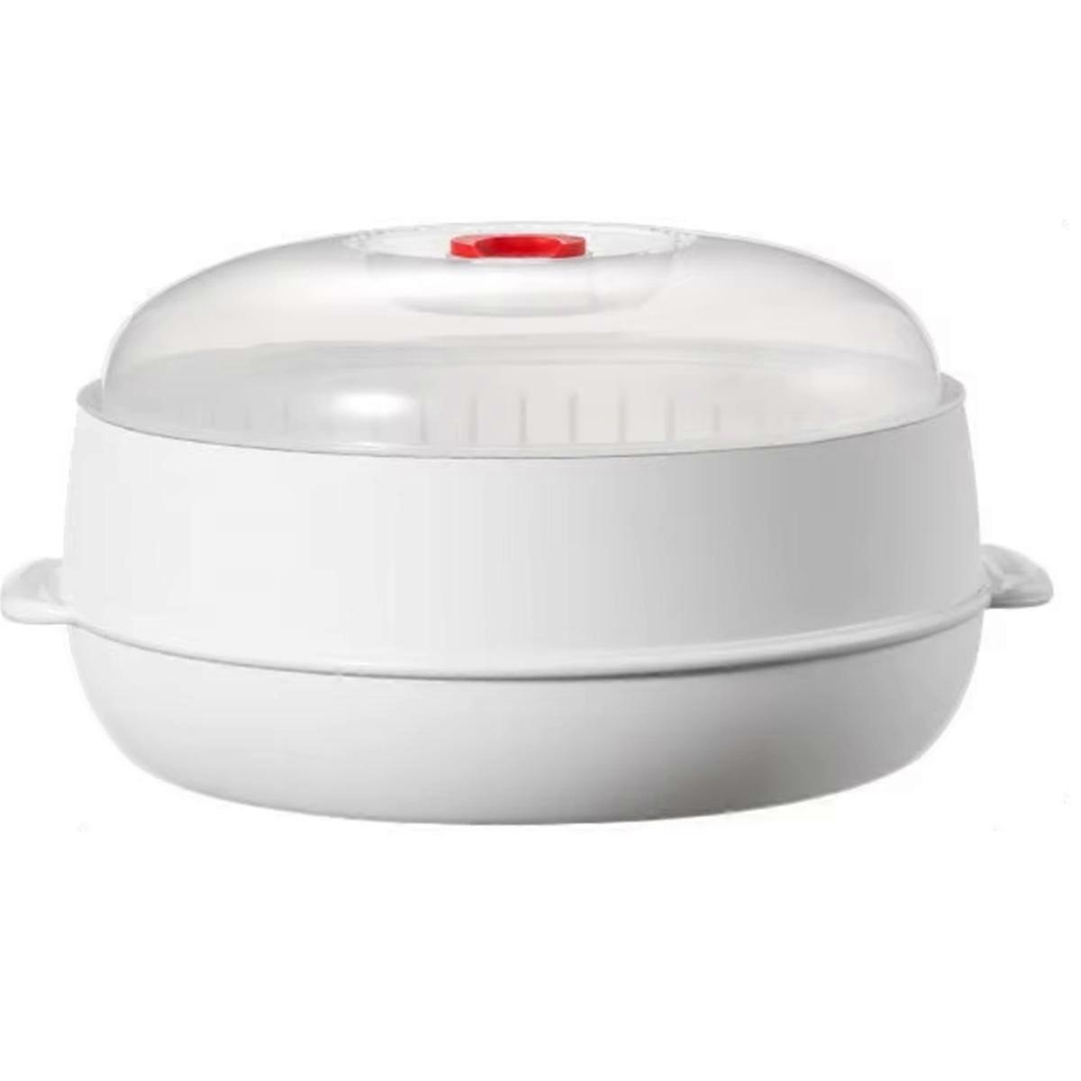 Multifunctional Microwave Steamer with A  parent Lid,Steam Pots for Cooking Dumplings,Vegetable,Bacon,Sea Food A