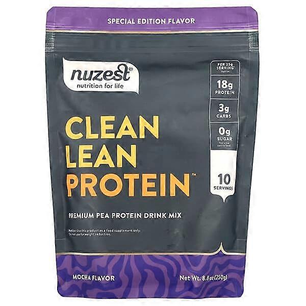 Nuzest, Clean Lean ProteinÃÂÃÂ¢ÃÂÃÂÃÂÃÂ¢, Premium Pea Protein Drink Mix, Mocha , 8.8 oz (250 g)