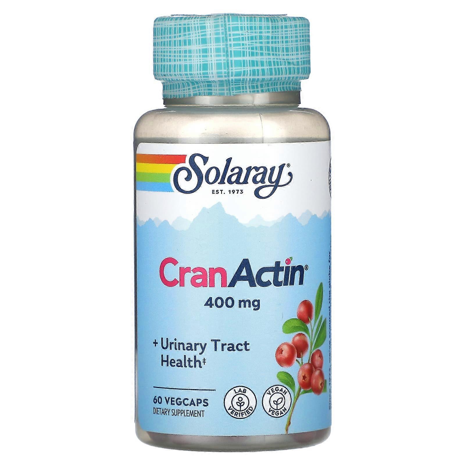Solaray, CranActin, 400 mg, 60 VegCaps
