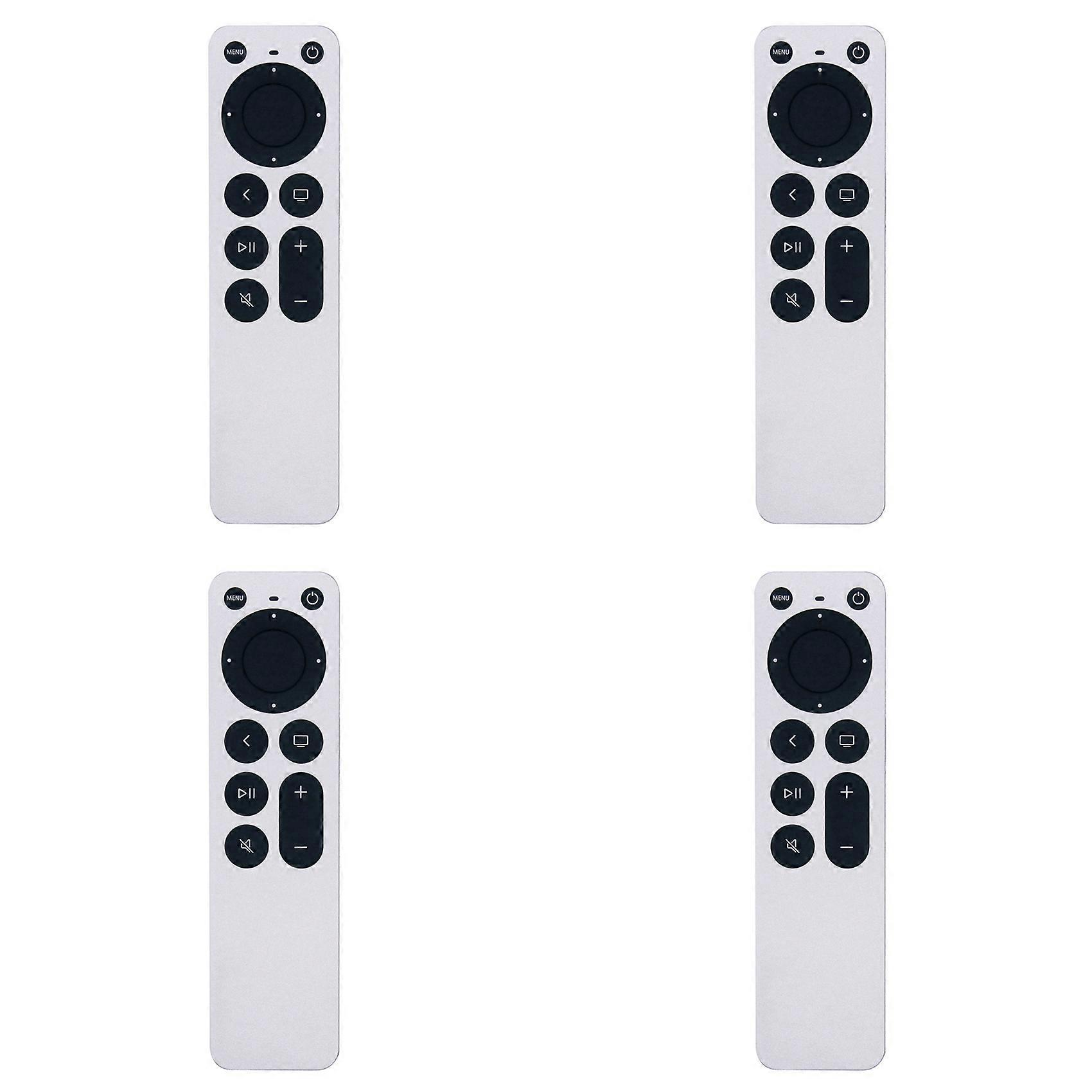 4X for APPLE TV 4K Remote Control Universal Replace Remote Control High Compatibility Long Range, Ergonomic Design