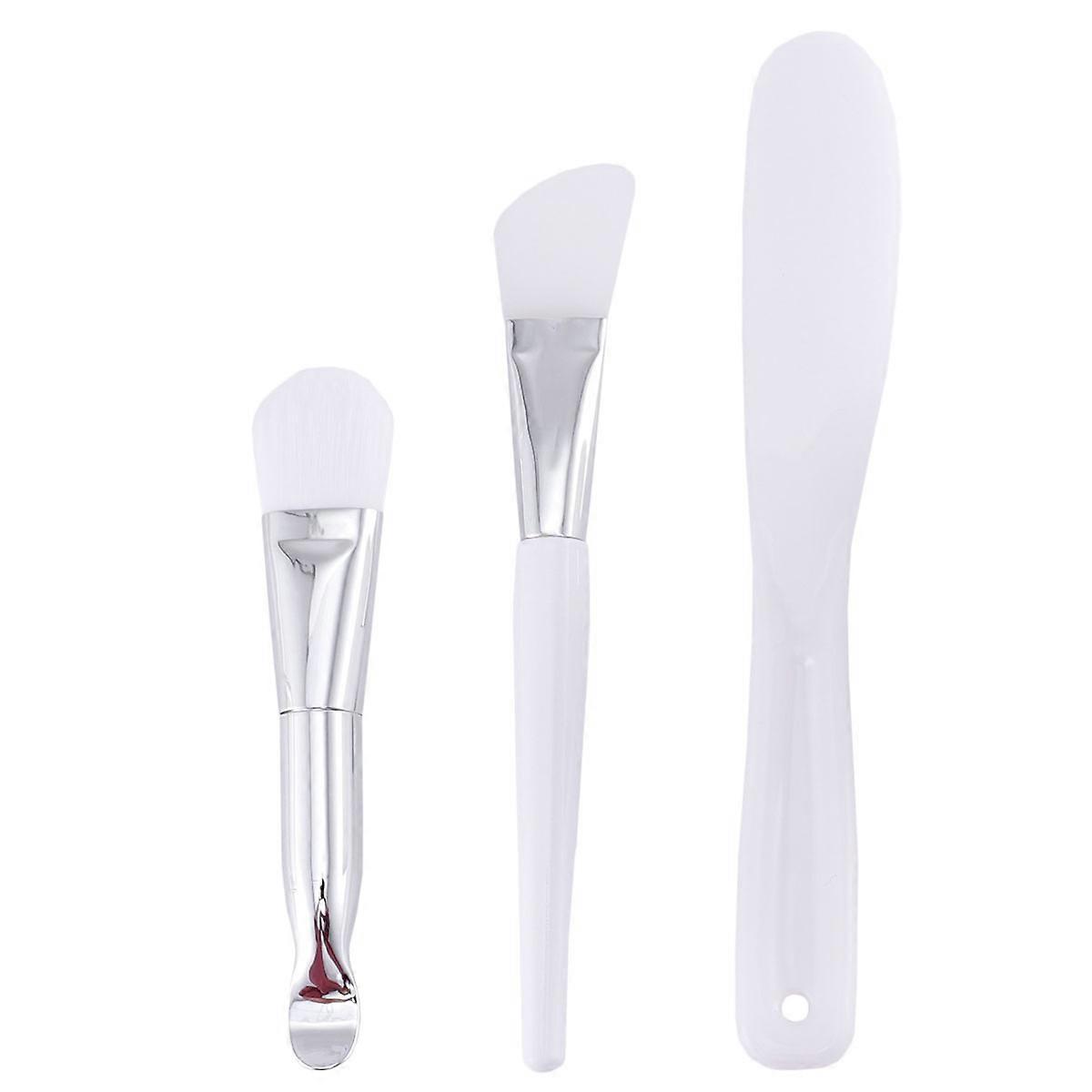 Silicone Facial Mask Mixing Bowl Set 5Pcs For Daily Use Simple Small Tools 10X10Cm White
