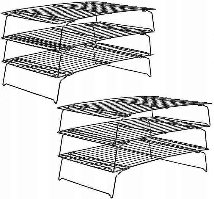 kitchen shelf two 3-layer cooling racks, foldable, 40*25*22cm, easy to disassemble, large cooling area