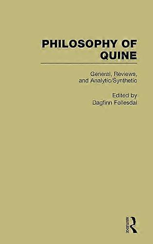 General Reviews and Analytic/Synthetic: Philosophy of Quine