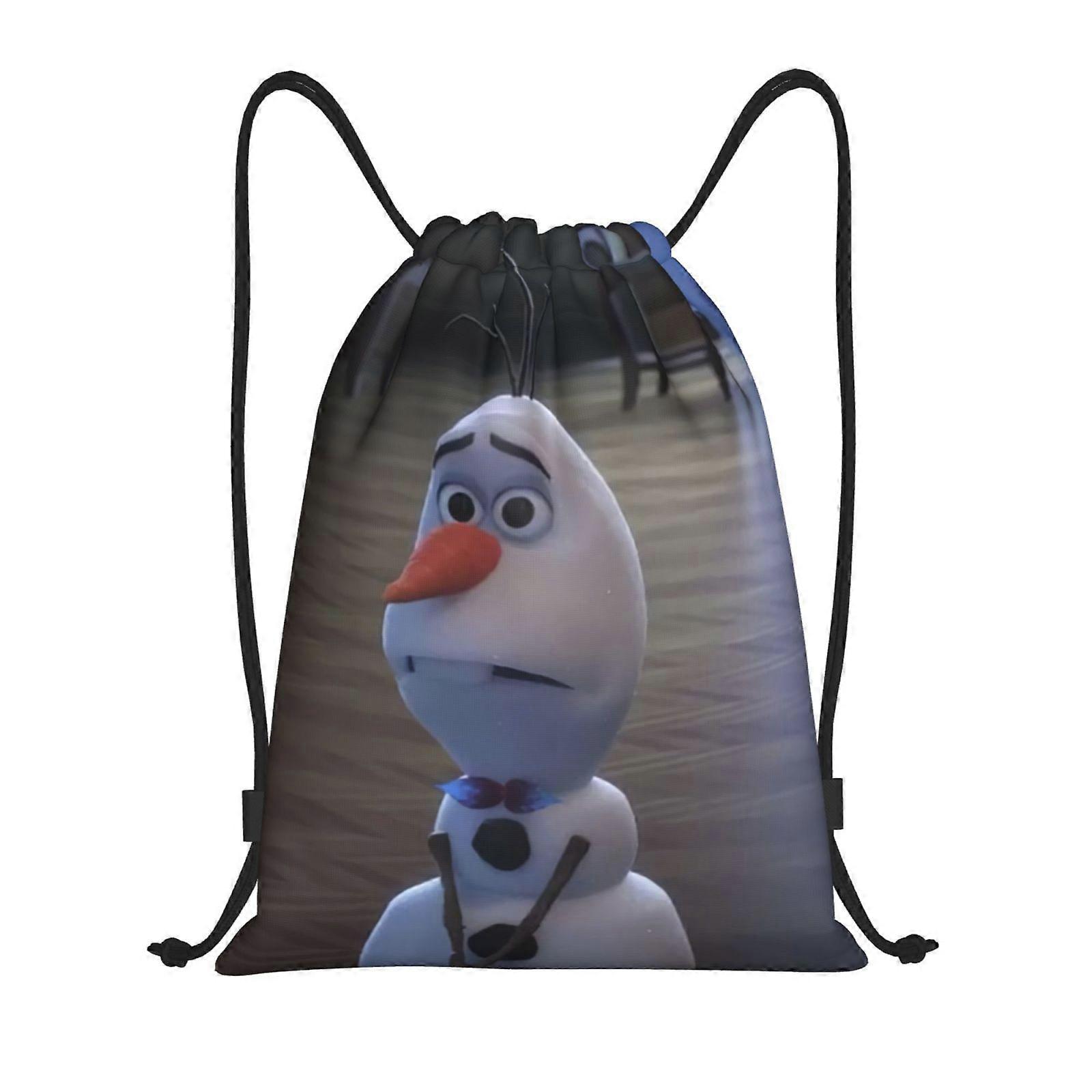 Frozen Classic Drawstring Bag, Collapsible, Sports, Fitness, Drawstring Bag, Unisex, Beach Sports Travel Bag Medium