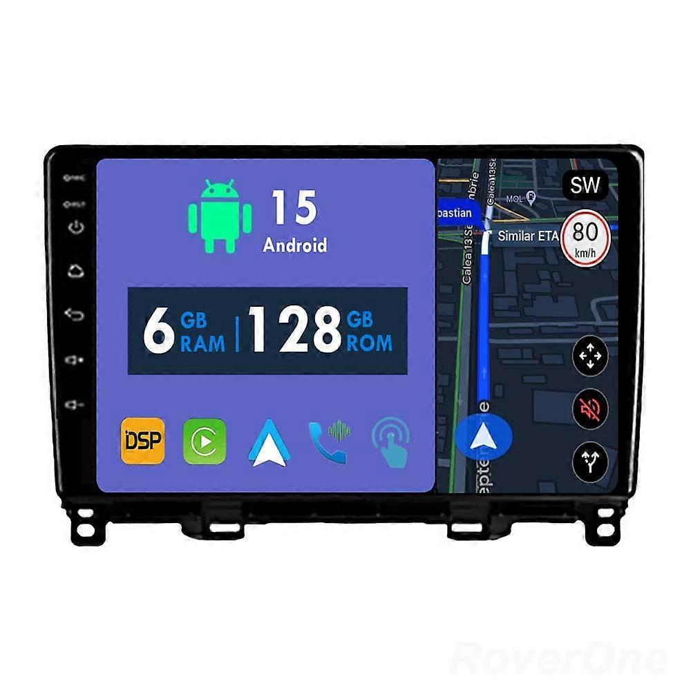 Car Radio 6G+128G CarPlay GPS Navigation Head Unit for Honda Jazz Fit 4 2020 - 2024 Android Auto Bluetooth Stereo Touch Screen