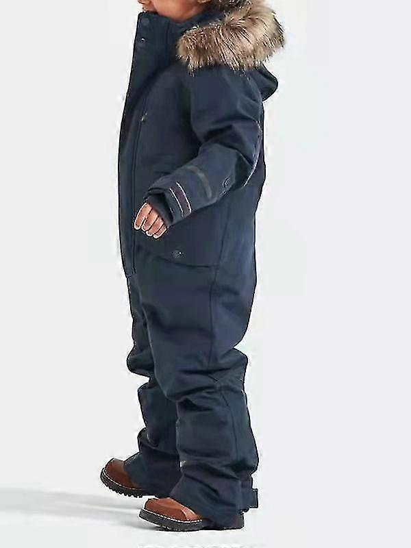 بدلة تزلج للأطفال للجنسين مقنعين بدلة تزلج من قطعة واحدة تنفس مقاوم للماء يندبروف