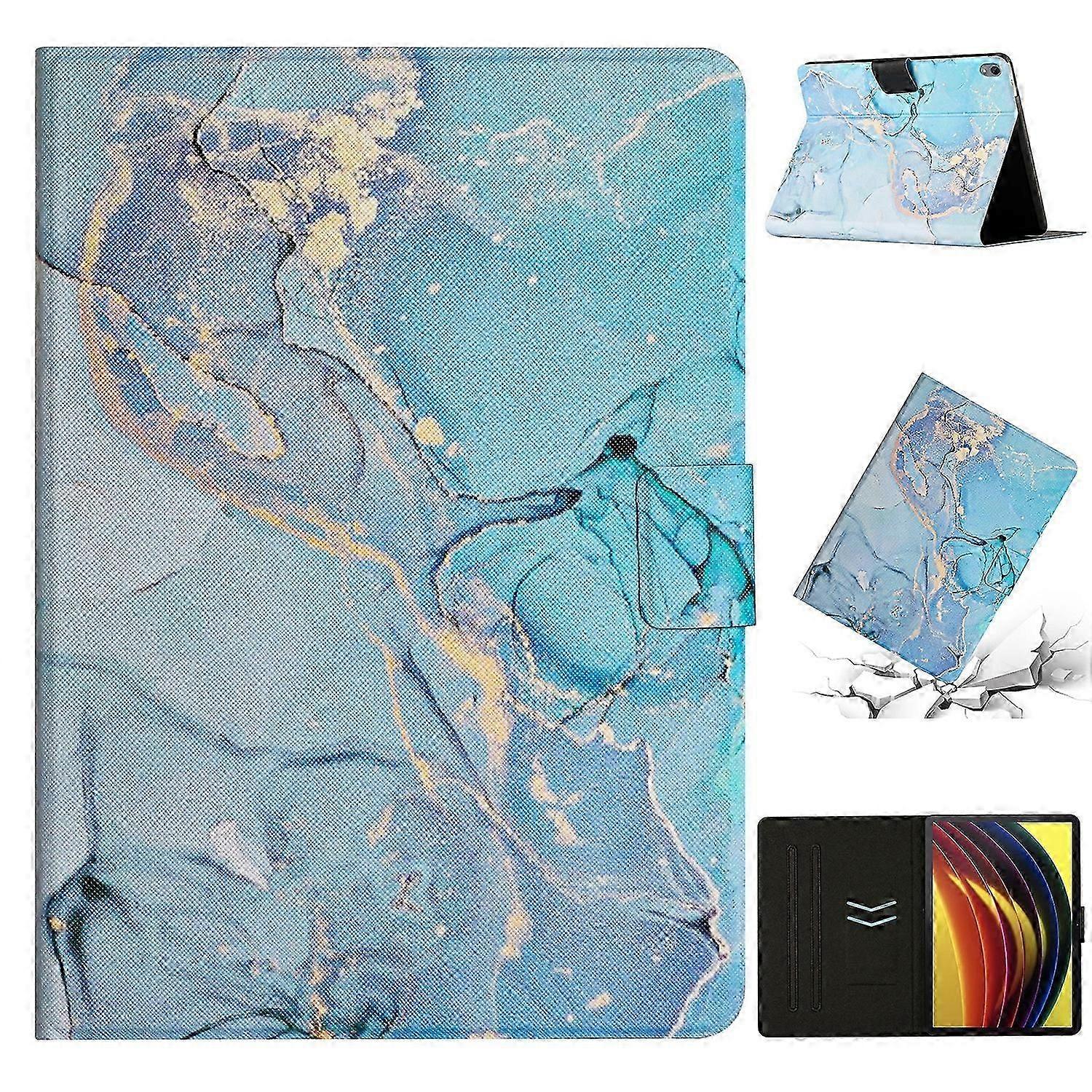 För Lenovo Tab P11 Marble Pattern Smart Läder Tablet Case