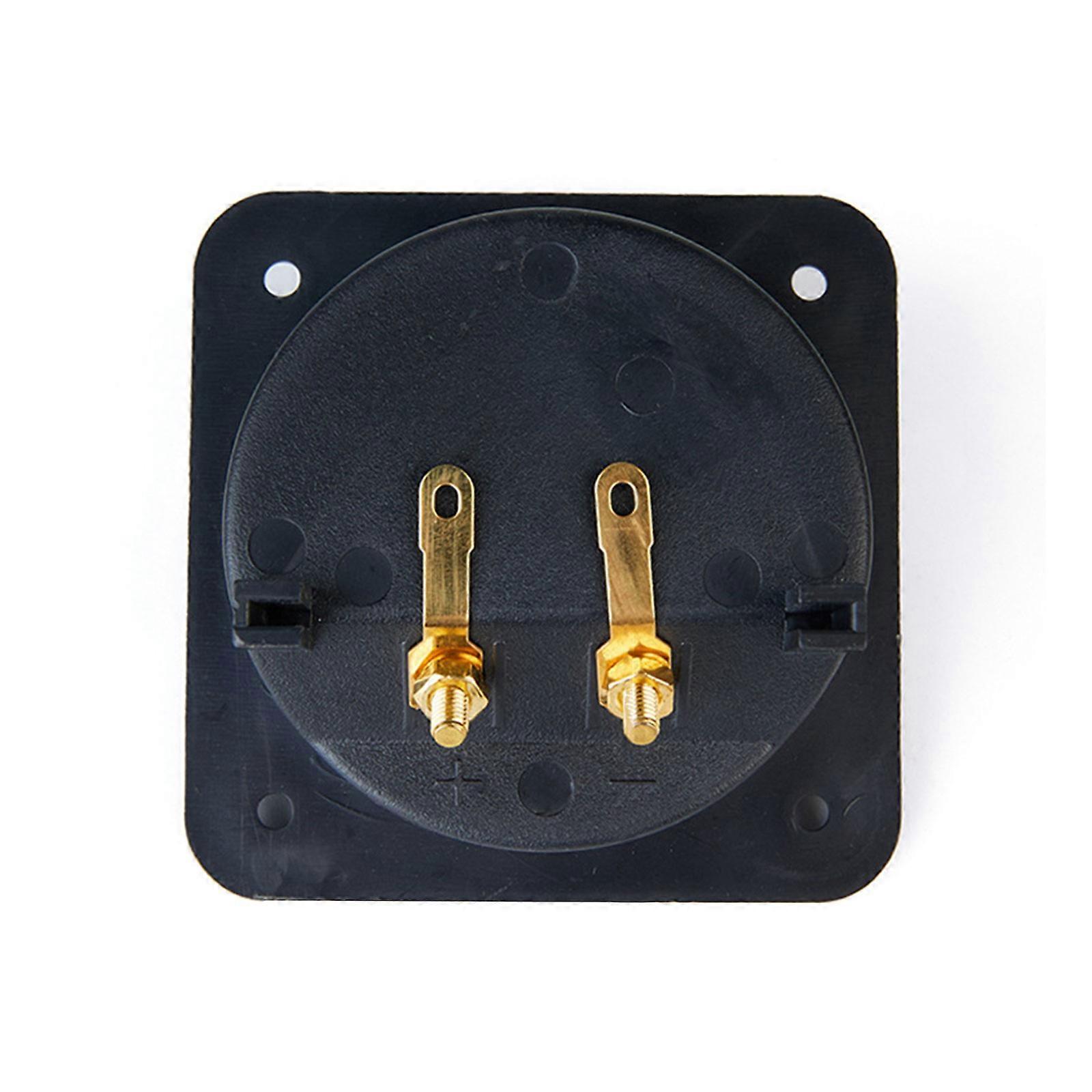 Heavy Duty Speaker Connection Box Featuring Two Binding Posts Gold Plateds Contacts And AntiResonance Design Multicolor