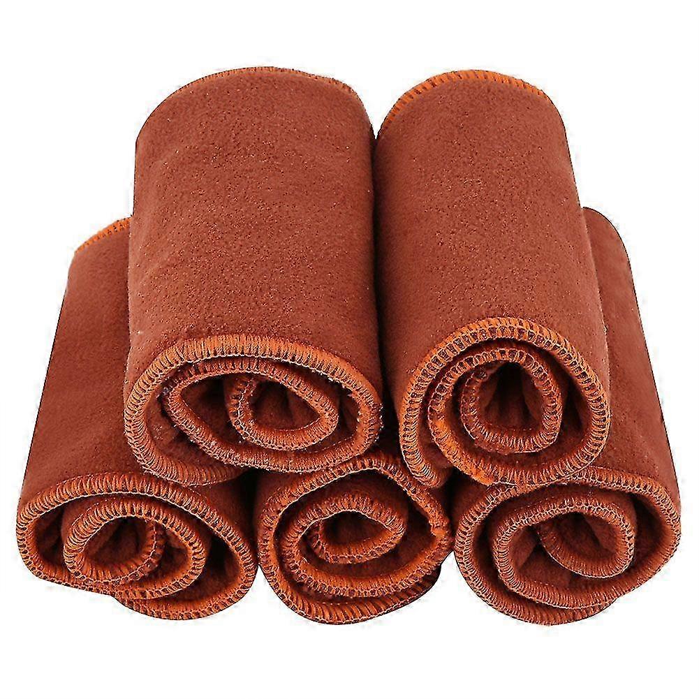 5Pcs Baby Soft Nappy Liners Insert Reusable Washable 4 Layers Diapers