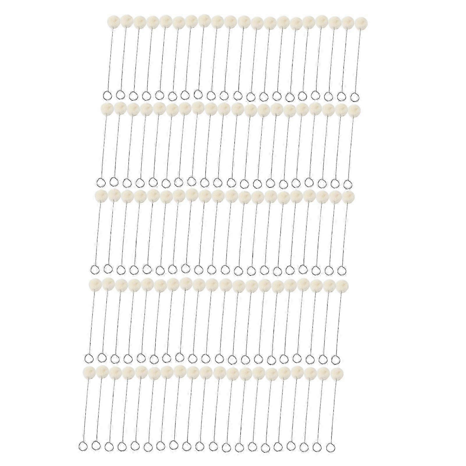 100pcs Wool Ball Brush HandMade DIY Durable Practical Leather Tools for Handicraft Dyeing