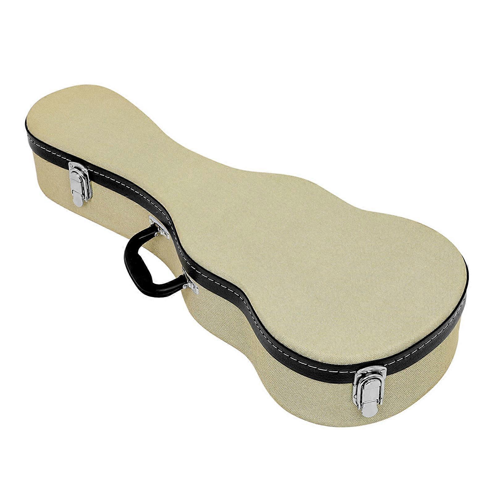 Ukulele Box Ukulele Hard Shell Case Ensuring Safety Leather and Metal Texture for Students and Professional Player Multicolor
