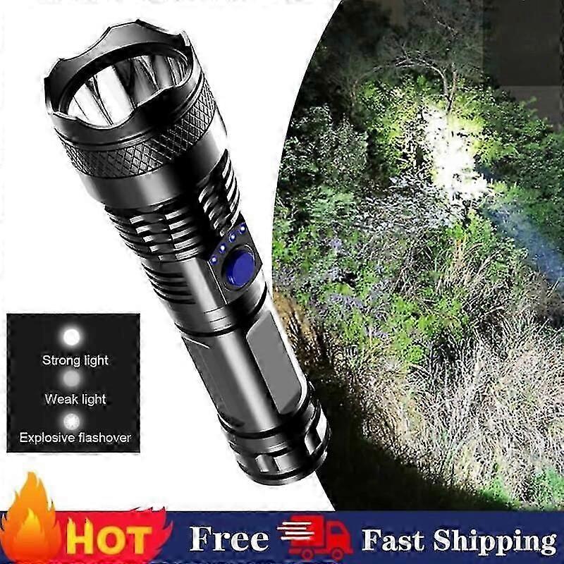 1000000 Lumens Super Bright LED Tactical Flashlight Rechargeable LED Work Light*