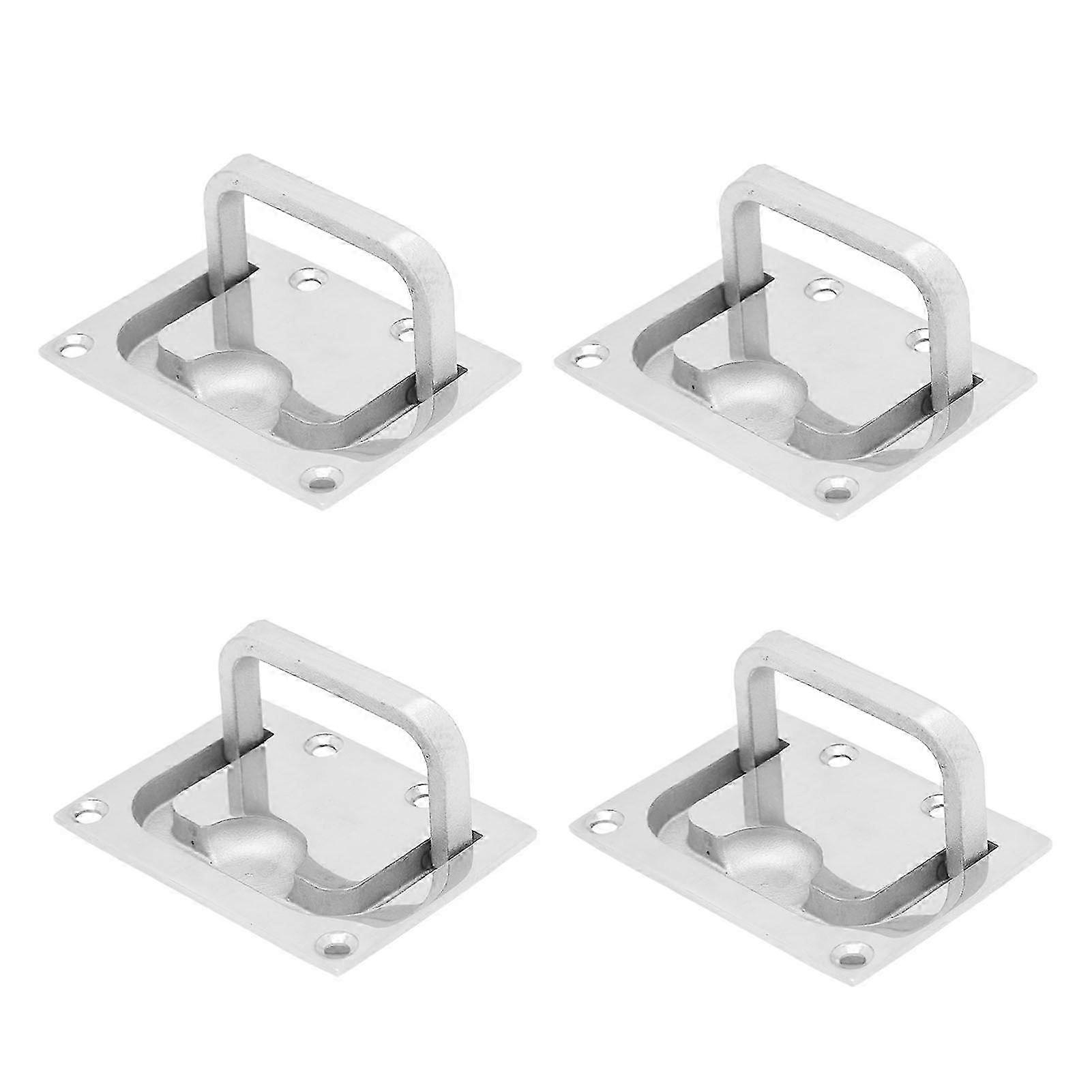 Square flush mount pull handles for furniture and windows SZRH