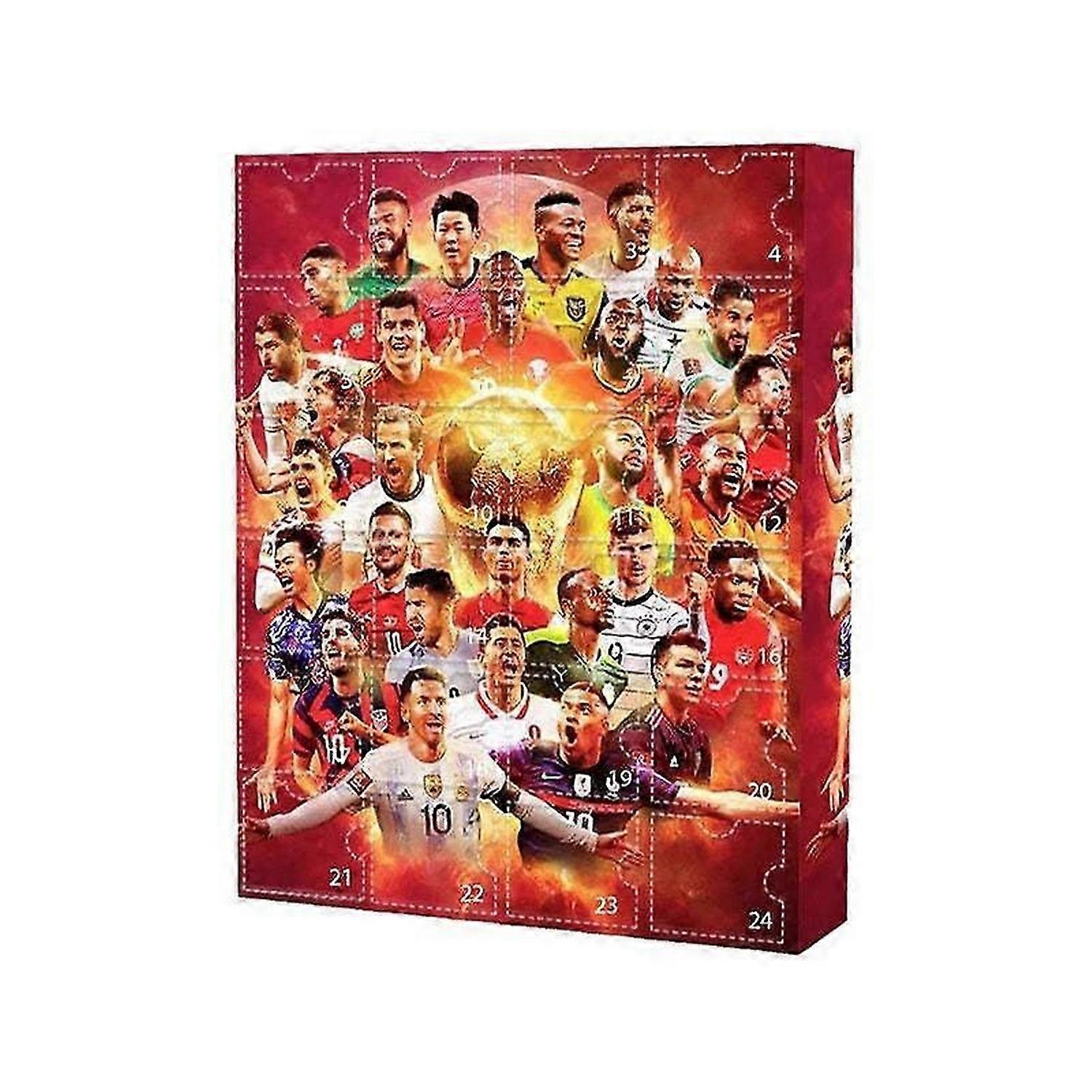 2024 Football Advent Calendar, 2024 World Cup Advent Calendar, 24 Day Christmas Countdown Calendar περιλαμβάνει 24 αξεσουάρ μπάσκετ για τους φιλάθλους.