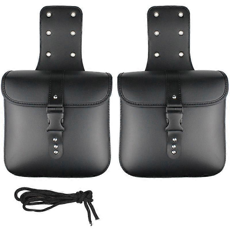 1 pair motorcycle side case bag PU leather waterproof side case bag motorcycle side case