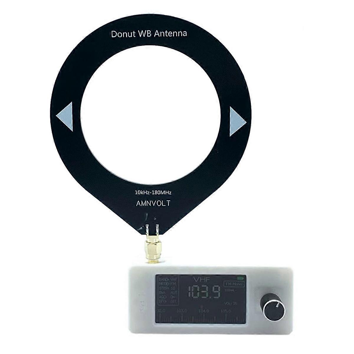 SI4732 Radio Receiver 9.9KHz-181MHz Portable Shortwave Radio Receiver SW LW AM FM SSB Mini SI4732 Radio White